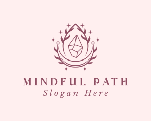 Crystal Gemstone Accessory logo design