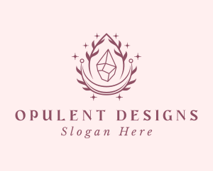 Crystal Gemstone Accessory logo design