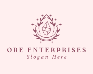 Crystal Gemstone Accessory logo design