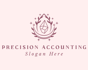 Crystal Gemstone Accessory logo design