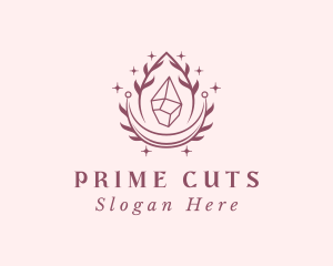 Crystal Gemstone Accessory logo design