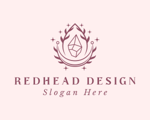 Crystal Gemstone Accessory logo design