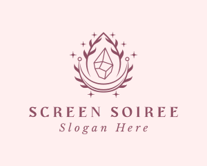 Crystal Gemstone Accessory logo design