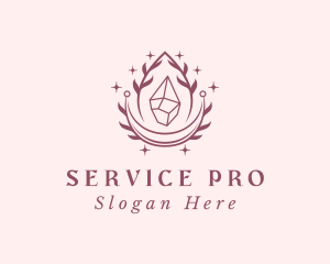 Crystal Gemstone Accessory logo design