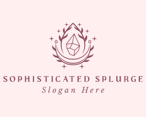 Crystal Gemstone Accessory logo design