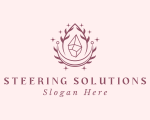 Crystal Gemstone Accessory logo design