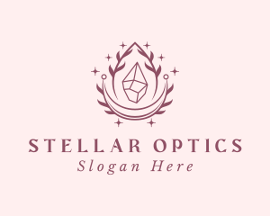 Crystal Gemstone Accessory logo design