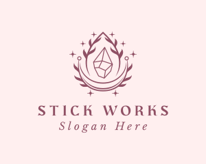 Crystal Gemstone Accessory logo design