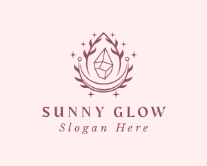 Crystal Gemstone Accessory logo design