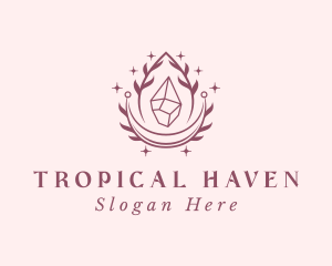 Crystal Gemstone Accessory logo design