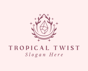 Crystal Gemstone Accessory logo design