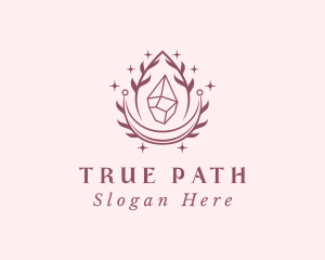 Crystal Gemstone Accessory logo design