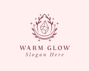 Crystal Gemstone Accessory logo design