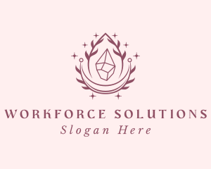 Crystal Gemstone Accessory logo design