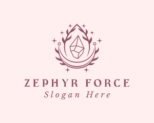 Crystal Gemstone Accessory logo design