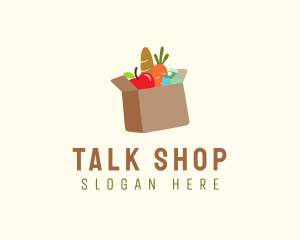 Grocery Shopping Box logo design