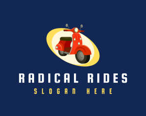 Scooter Motorcycle Ride logo design