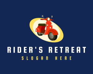 Scooter Motorcycle Ride logo design