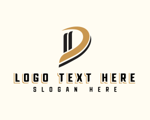 Modern Business Letter D logo