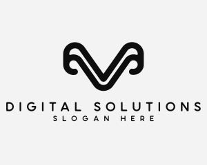 Modern Digital Curve logo