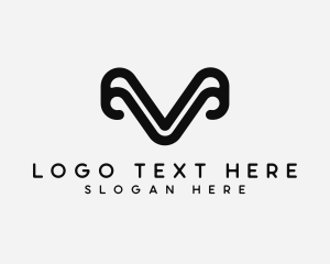 Modern - Modern Digital Curve logo design