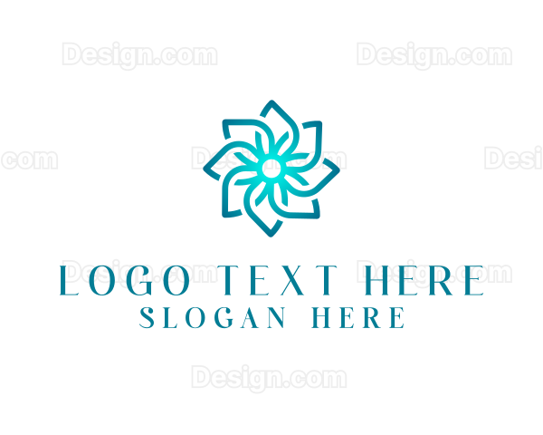 Flower Petal Pattern Logo