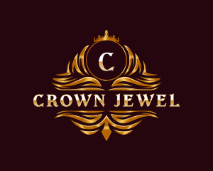 Premium Crown Crest logo design