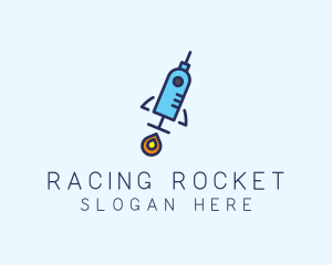 Medical Vaccine Rocket logo design