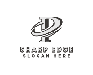 Sharp Swoosh Letter P logo