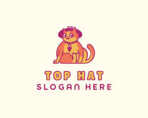 Cat Animal Grooming logo design