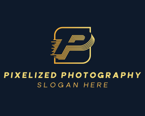 Corporate Agency Letter P logo design