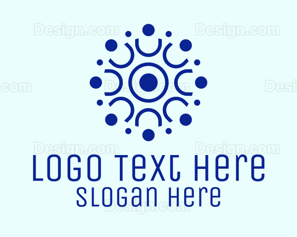 Modern Dots Pattern Logo