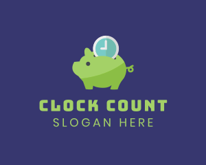 Time Deposit Piggy Bank  logo design