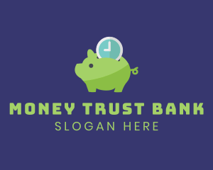 Time Deposit Piggy Bank  logo design