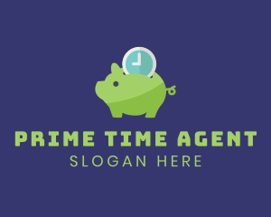 Time Deposit Piggy Bank  logo design