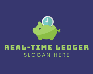 Time Deposit Piggy Bank  logo design