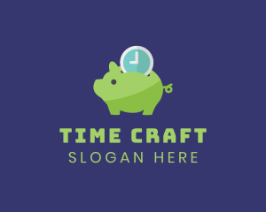 Time Deposit Piggy Bank  logo design