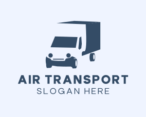 Blue Truck Vehicle  logo design