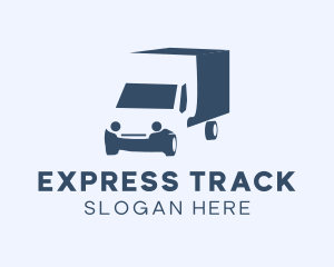 Blue Truck Vehicle  logo design