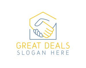 Home Handshake Deal logo design