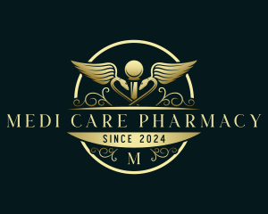 Caduceus Pharmacy Clinic logo design