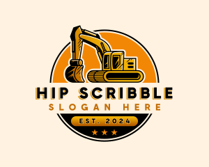 Excavator Heavy Equipment Logo