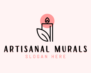 Organic Scented Candle logo design