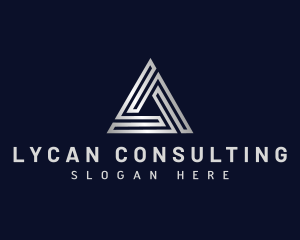 Triangle Firm Pyramid logo design