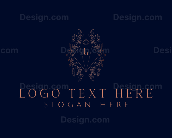 Luxurious Diamond Crystal Jeweler Logo