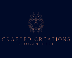 Luxurious Diamond Crystal Jeweler logo design