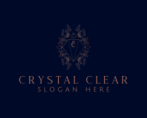 Luxurious Diamond Crystal Jeweler logo design