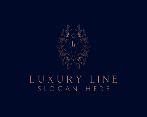 Luxurious Diamond Crystal Jeweler logo design