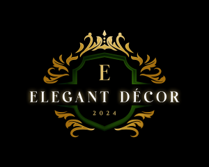 Elegant Floral Crest logo design