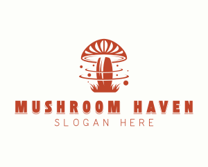 Shiitake Mushroom Holistic logo design